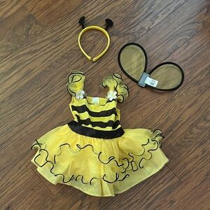 NWOT Sparkly Yellow and Black Bumblebee Kids Costume